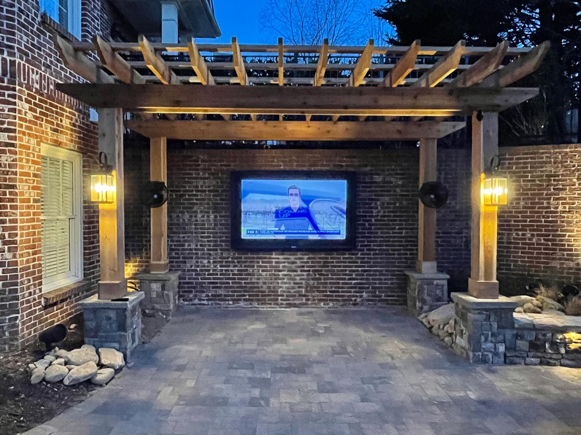 Outdoor patio TV